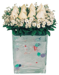  Antalya ieki maazas  7 adet beyaz gl cam yada mika vazo tanzim